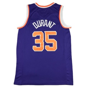 2023 Kevin Durant #35 bóng rổ Jersey phx 1 Devin Booker phiên bản thành phố khâu màu tím đen màu ngọc lam bóng rổ mặc - Product Image 1