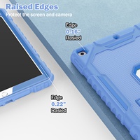 Housse de tablette pour enfants antichoc en silicone pour iPad 9ème génération, étui de 10,2 pouces avec support, 2021
