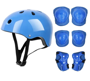 Enfants en bas âge professionnel 7 en 1 Sports de plein air protecteurs équipements vélo Scooters utilisation de sécurité Skate Board <span class=keywords><strong>casque</strong></span> engrenages - Product Image 3