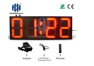 Minuterie électronique Led Compte à rebours dans le mur numérique Hangzhou Honghao 8 pouces <span class=keywords><strong>Sport</strong></span> Carton noir Mini industriel Logo personnalisé Temps - Product Image 6