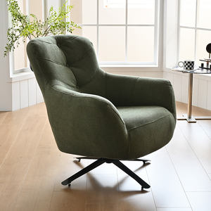 Belle chaise pivotante confortable et luxueuse Stacy chaise pivotante silencieuse chaise de patron de bureau pour salon chambre et bureau - Product Image 4