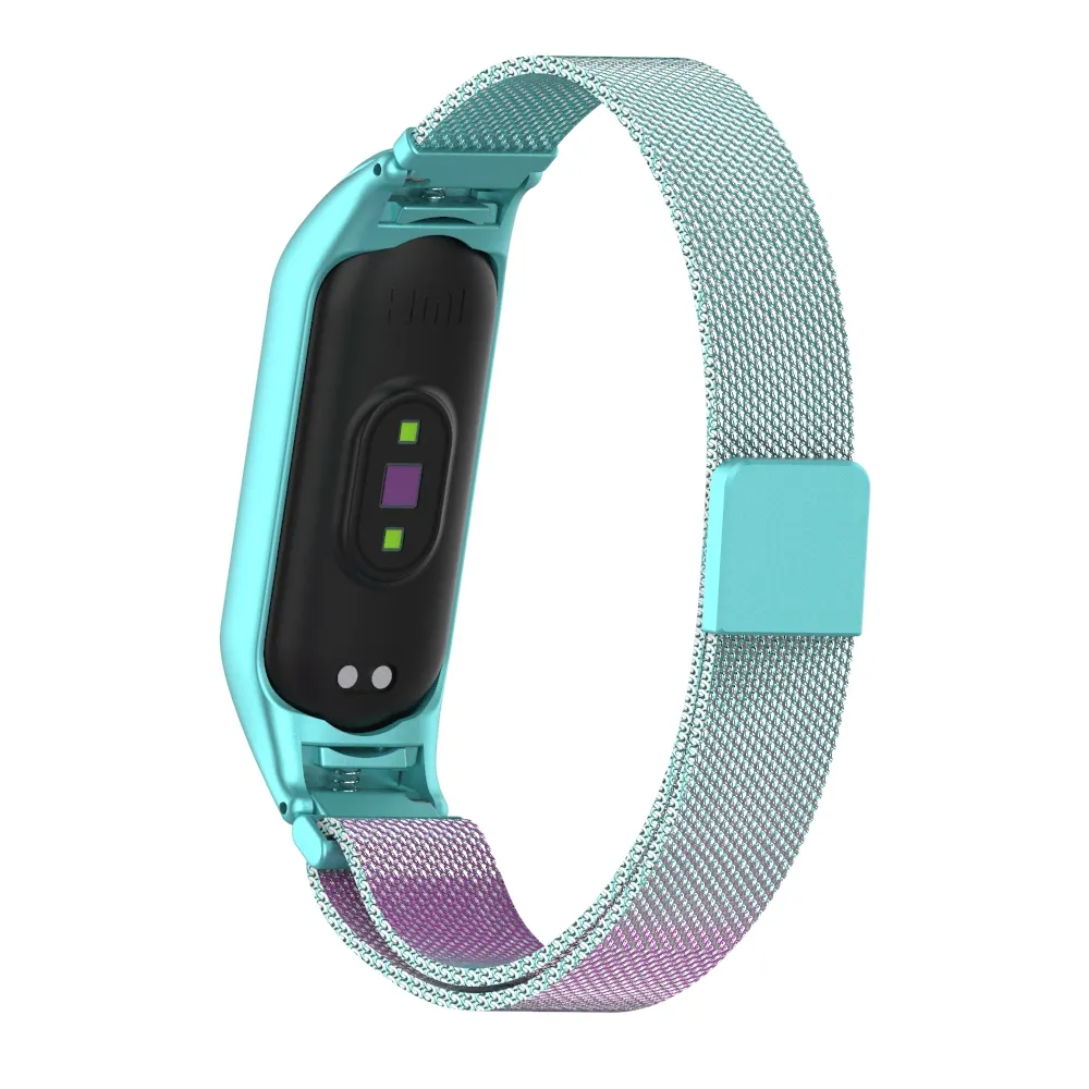 Popular Mesh Metal Watch Belt Milanese Loop Watch Strip Stainless Steel Watch Band Strap For Xiaomi MI Band 5 6