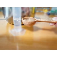 Cuillère multifonction en bambou écologique de 15 ml pour le camping, idéale pour les sels de bain, les bonbons, la lessive et les épices