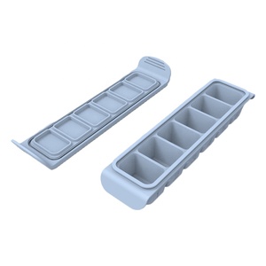 Cubes parfaits de récipient de stockage d'aliments de plateau de congélateur de silicone pour les purées faites <span class=keywords><strong>maison</strong></span> de fruit de légume de nourriture de bébé et de lait maternel - Product Image 3