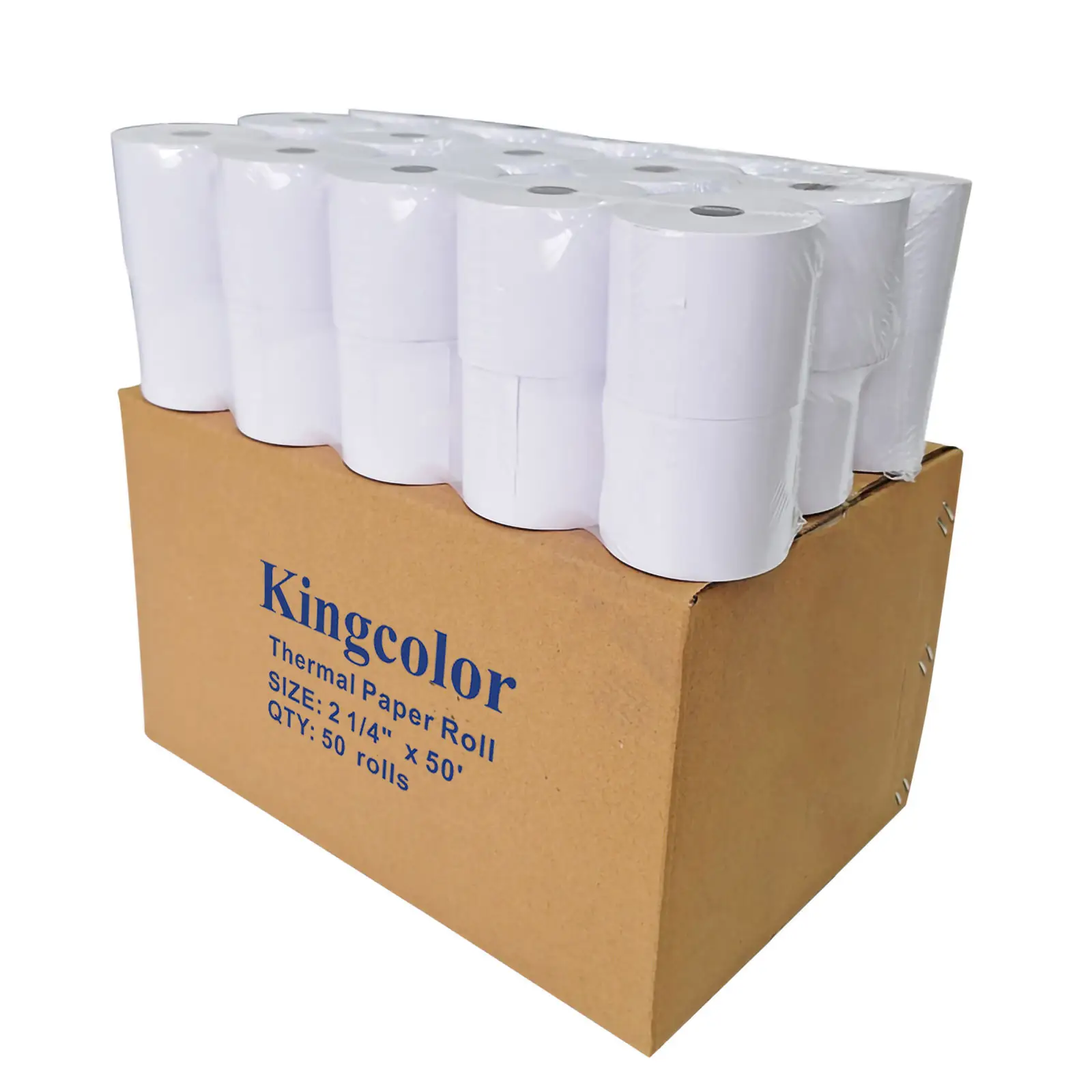 2 1/4" x 150' Thermal Paper 2.25 Inch x 150 ft 57 58mm Cash Register Calculator Thermal Receipt Printer Paper