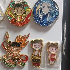 Nezha แม่เหล็กติดตู้เย็นเคลือบ2ชุดแม่เหล็กติดตู้เย็นแม่เหล็กน่ารักแม่เหล็กติดตู้เย็นลายภาพยนตร์เทพนิยายจีน - Product Image 6