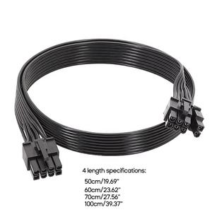 Câble modulaire pour Corsair HX1200 HX1000 <span class=keywords><strong>HX850</strong></span> HX750 GPU PCIe 8Pin 6 + 2Pin vers PCIe CPU 8Pin 18awg Câble adaptateur - Product Image 1