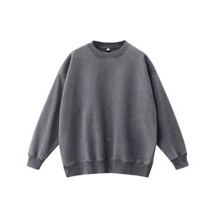 400GSM High Quality Neck Solid Casual Autumn Men's Outdoor Sportswear <b>Pullover</b> <b>Sweater</b> Knitted Fabric Poly/Cotton Loose Fit Long - Product Image 6