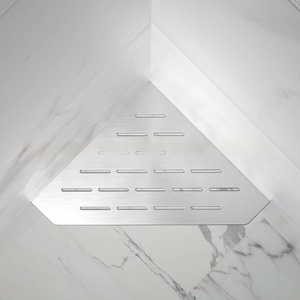 Estante de almacenamiento de acero inoxidable 304 para baño, estante de almacenamiento de una sola capa con forma de trípode, estante de almacenamiento para artículos de baño. - Product Image 3