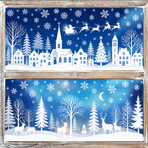 <span class=keywords><strong>Adesivi</strong></span> Statici <span class=keywords><strong>Natalizi</strong></span> <span class=keywords><strong>per</strong></span> Finestre, Fiocchi di Neve Bianchi, Decalcomanie Silhouette Natalizie Senza Colla, <span class=keywords><strong>Adesivi</strong></span> <span class=keywords><strong>per</strong></span> Vetri e <span class=keywords><strong>Porte</strong></span> <span class=keywords><strong>per</strong></span> Decorazioni Natalizie - Product Image 4