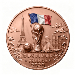Pièce <span class=keywords><strong>de</strong></span> monnaie <span class=keywords><strong>du</strong></span> Coupé <span class=keywords><strong>du</strong></span> <span class=keywords><strong>Monde</strong></span> <span class=keywords><strong>de</strong></span> <span class=keywords><strong>football</strong></span> <span class=keywords><strong>2026</strong></span> en cuivre pur <span class=keywords><strong>de</strong></span> 1 oz, commémorative, style animalier imprimé UV, objet <span class=keywords><strong>de</strong></span> collection - Product Image 1