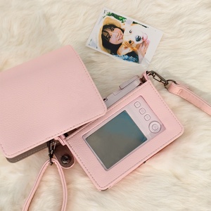 Sac pour appareil photo <span class=keywords><strong>Instax</strong></span> <span class=keywords><strong>Mini</strong></span> <span class=keywords><strong>EVO</strong></span>, rétro, rose, en cuir PU, étui de protection - Product Image 6