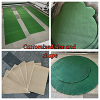 Moquette murale unie à boucles 100 % PP ignifuge, tapis de sol doux idéal pour les magasins de vêtements et les studios de danse