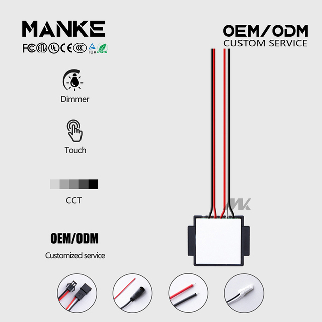 Wholesale 12V36W Capacitive Smart Dimmer Touch Sensor Switch and Inductive Switches Three-Color for Cosmetic Mirror