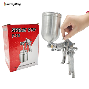 Pistolet de pulvérisation professionnel F-75 à alimentation par gravité, pistolet à peinture HVLP avec gobelet en alliage pour la peinture automobile, la carrosserie, les meubles - Product Image 2