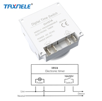 Saklar Timer CN101A AC/DC 12V 24V 110V 220V Digital LCD Power Week Mini Programmable Time Switch Relay