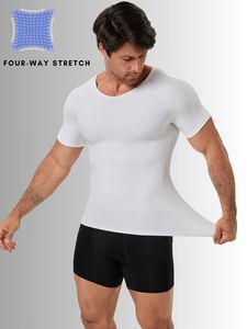 <span class=keywords><strong>เสื้อ</strong></span>กระชับสัดส่วนผู้ชาย SYPDX02 แบบคอร์เซ็ท <span class=keywords><strong>ช่วย</strong></span>เก็บหน้าท้อง ผลิตจากผ้าสแปนเด็กซ์/ไนลอน แขนสั้น คอวี <span class=keywords><strong>ช่วย</strong></span><span class=keywords><strong>พยุง</strong></span><span class=keywords><strong>หลัง</strong></span> - Product Image 3