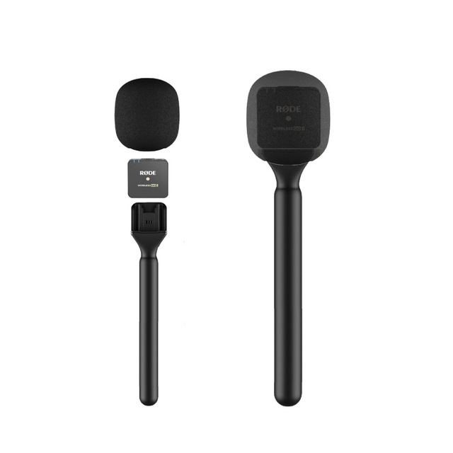 Handheld Mic Transmitter Holder Microphone Handheld Adapter for Rode Wireless Go/DJI Mic