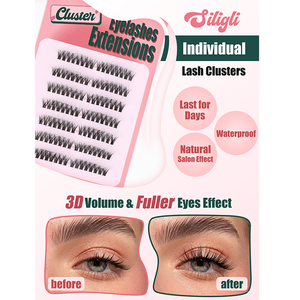 Wholesale Individual Manga Lash Clusters 8-16mm Mix Professional Diy Lash Extension <b>Kit</b> Pre-cut Segment Cluster Lashes - Product Image 5