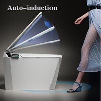 Neue elektrische Bidet beheizte boden montierte quadratische Keramik Intelligente Toiletten schüssel Auto Sensor Flush Open Electric Smart Toilette
