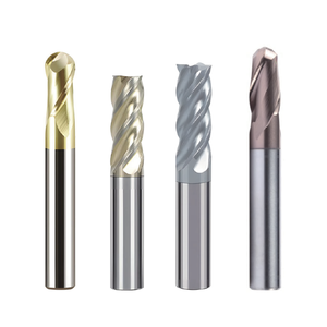 Premium Periphery Ground Carbide <strong>End</strong> <strong>Mill</strong> Square Corner Ball Milling For Stainless Steel Titanium High Temperature Alloy - Product Image 1
