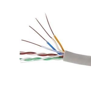 24AWG 4prs PVC ฉนวนในร่มทองแดง LAN เครือข่าย1000ft 305เมตร UTP สาย Cat5e