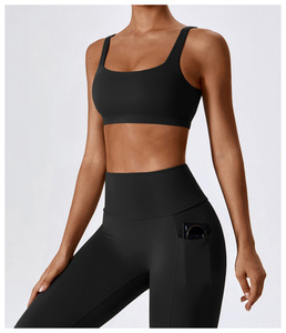 Bán buôn <span class=keywords><strong>U</strong></span> cổ hoạt động mặc chạy Workout Yoga hàng đầ<span class=keywords><strong>u</strong></span> phòng tập thể dục thể dục tác động cao đẹp Hollow ra trở lại áo ngực thể thao cho phụ nữ - Product Image 2