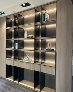 Bibliothèque en bois moderne et simple, nouvelle armoire de rangement décorative pour la maison, le bureau, l'école, l'hôtel, l'appartement ou l'immeuble de bureaux - Product Image 5