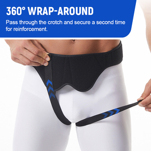 เข็มขัดพยุงไส้เลื่อนขาหนีบแบบปรับได้ ทำจากนีโอพรีน สำหรับผู้ชายและผู้หญิง - Product Image 3