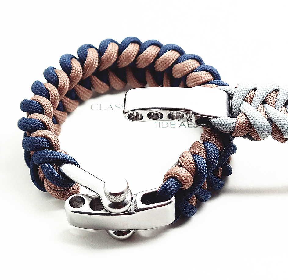 Цветной браслет из Паракорда, регулируемая Скоба для продажи