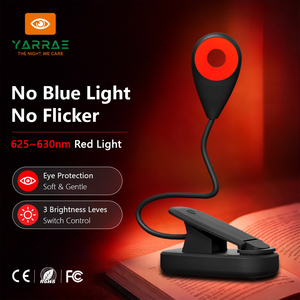 <span class=keywords><strong>Luce</strong></span> da Lettura Regolabile 620~630/660/670nm Rossa, Creativa e Intelligente con Certificazioni CE ROHS FCC e Porta <span class=keywords><strong>di</strong></span> Ricarica Type C - Product Image 1