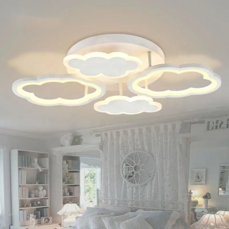 Nordic Cloud Heart Lighting Fixture Modern Ceiling Lamp Led Kid Children's Room Bedroom Decor Aluminum ceiling Light