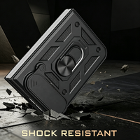 Coque Duo pour iPhone avec anneau métallique, support magnétique pour voiture, protection coulissante pour objectif, coque antichoc, coque rigide pour iPhone 18 Pro Max