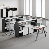 Ensemble de bureau et chaise de travail moderne haut de gamme avec table pour ordinateur portable extensible, design convertible, construction en panneaux de bois