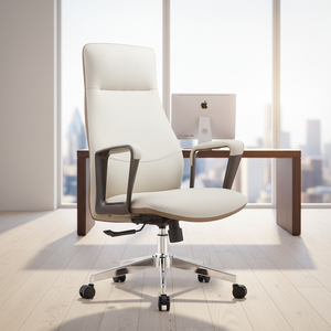 Fauteuil de direction ergonomique Sinonis moderne en cuir, inclinable et réglable, avec dossier haut et fonction lift, de luxe - Product Image 6