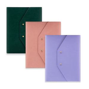 Carnet <span class=keywords><strong>de</strong></span> notes A5 en cuir PU pour femmes, portefeuille en cuir PU, agenda quotidien non daté - Product Image 1