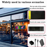 Luz LED Flexible para Ventana de Coche, Programable con Animación RGB Personalizada, Logotipo Publicitario para Camiones, Accesorios de Iluminación para Automóviles