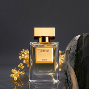 Sang Trọng Của Người Đàn Ông Rỗng Vuông Nước Hoa Chai Rõ Ràng Bơm Phun Uốn 30Ml 50Ml 100Ml Vàng <span class=keywords><strong>Cap</strong></span> Nước Hoa Thủy Tinh Chai Với Hộp Quà Tặng - Product Image 4