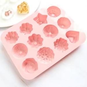Moule en silicone à 12 cavités pour gâteaux, savons, gelées, fleurs, poudings, desserts, bonbons et chocolats, personnalisable, qualité usine - Product Image 3