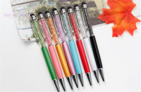 Stylet capacitif universel 2 en 1 à écran tactile cristal diamant avec stylo à bille cadeau de célébration pour ipad iphone samsung