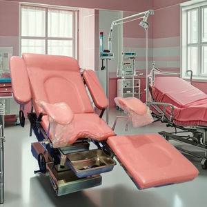Lit d'Examen Gynécologique Manuel d'Hôpital avec Étriers Fauteuil Gynécologique Manuel <span class=keywords><strong>Table</strong></span> d'Opération Gynécologique Médicale - Product Image 4
