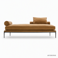 Banc de lit rembourré moderne avec pieds en métal, couleurs personnalisées en cuir et tissu, repose-pieds de chambre à coucher, OEM/ODM