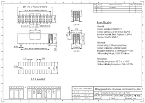 Nhà Máy 2.54 mét SMT tiêu đề ổ cắm nữ đến Nam nối đôi kết nối phụ kiện cho PCB - Product Image 6