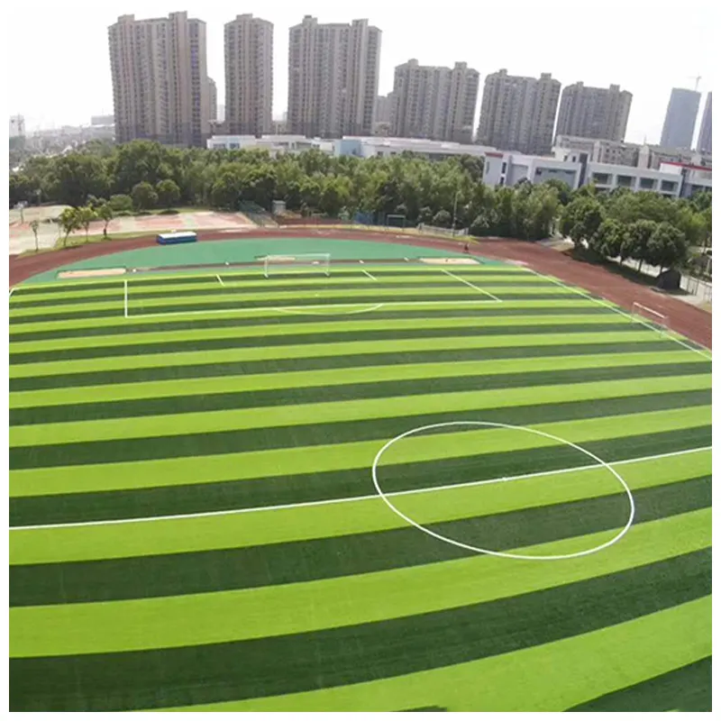 Césped artificial para fútbol, campo de fútbol de 40mm, 50mm, fibra sintética, césped artificial y suelo deportivo