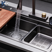 Accessoires d'évier de cuisine sans soudure, insonorisés et multifonctionnels, fournis directement par le fabricant (OEM)