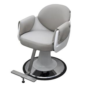 Sillón de Barbería Moderno Tapizado en Negro, Giratorio y Reclinable, para Corte y Estilismo de Cabello, Mueble Resistente para Salón de Belleza - Product Image 2