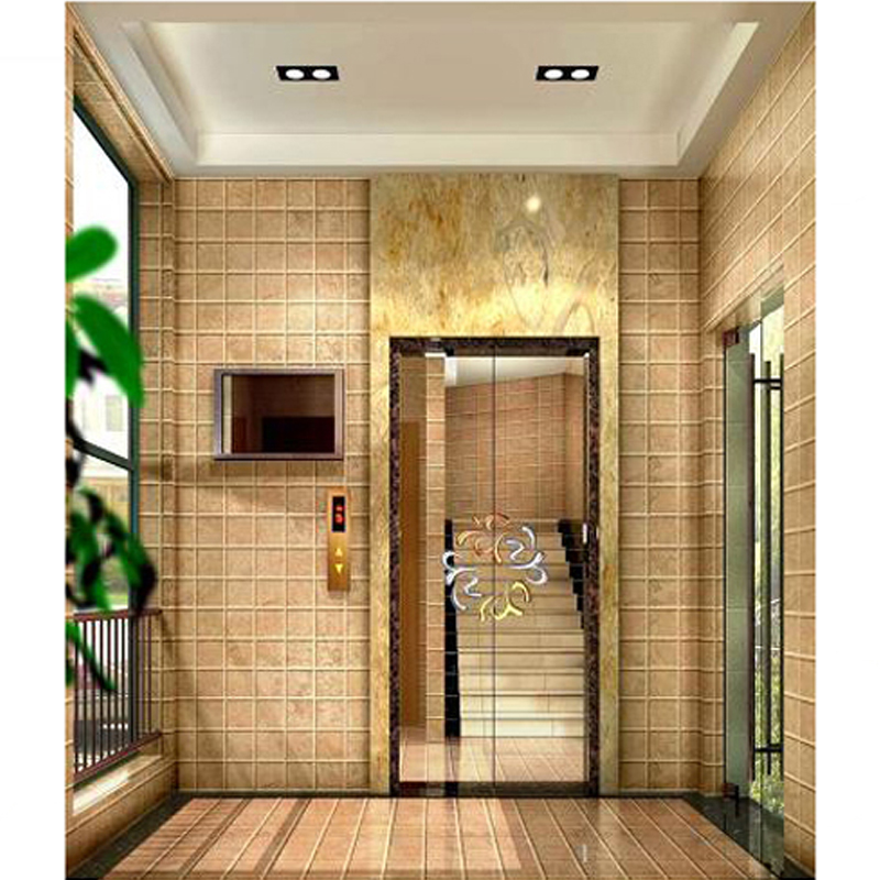 Long service time cheap and safe villa screw lift home wood elevator