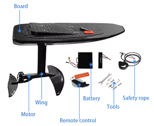 Planche de <span class=keywords><strong>surf</strong></span> électrique hydrofoil en carbone intégral 40 km/h avec batterie, moteur et logo personnalisable, planches de foil offshore pour le <span class=keywords><strong>surf</strong></span>, aileron inclus - Product Image 1