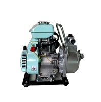 Pompe à eau compacte ronde WP10 - Pompe à essence 1 pouce pour l'irrigation des jardins, le drainage domestique et les utilisations d'urgence