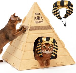 Casa para Gatos Acústica y Ecológica de Fieltro – Cueva Cerrada Resistente a los Arañazos, Cama Plegable y Acogedora para Mascotas de Interior - Product Image 2